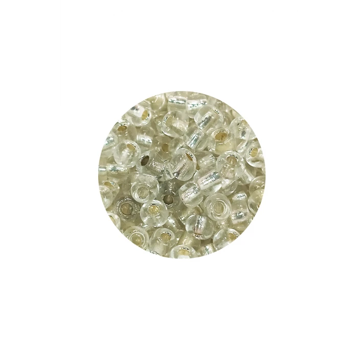 İEG Dökme Cam Kum Boncuk Büyük Boy (6/0) 4 mm - 20 Gram - Şeffaf - BNC086