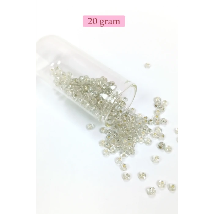 İEG Dökme Cam Kum Boncuk Büyük Boy (6/0) 4 mm - 4 Renk - Toplam 80 Gram - BNC410