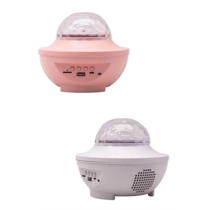 ieg™ Dönen Işıklı Disko Topu Projektör Müzik Çalarlı Disco Speaker