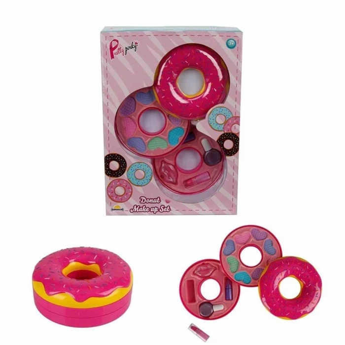 ieg™ Donut Şekilli 2 Katlı Makyaj Güzellik Seti