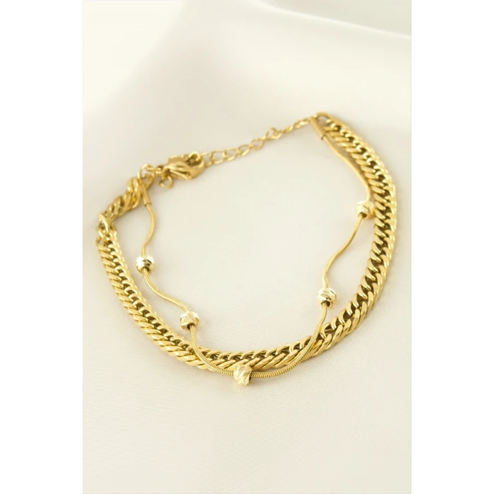 ieg™ Dorika Düz Zincir Çelik Bileklik