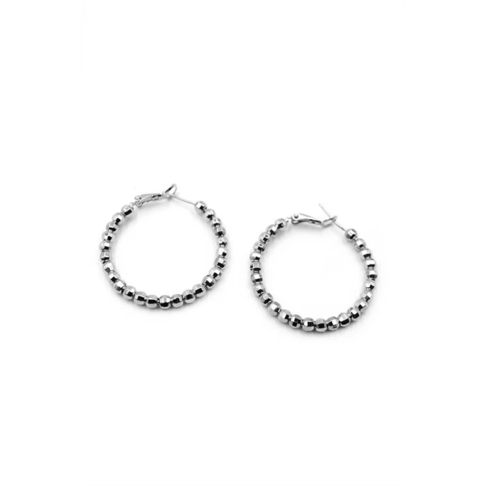 ieg™ Dorika Halka Küpe- 3,5cm - Gümüş