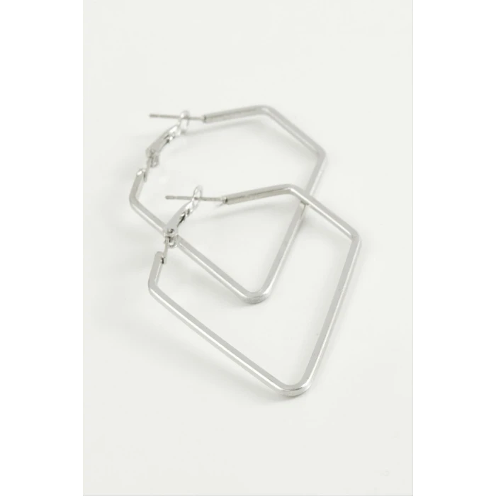 ieg™ Dörtgen Halka Küpe 4,5 cm