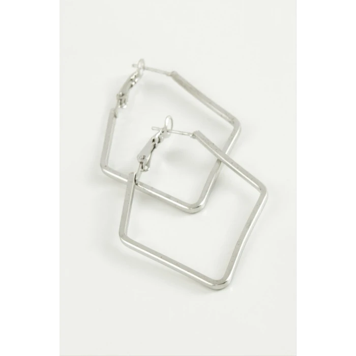 ieg™ Dörtgen Halka Küpe 5 cm