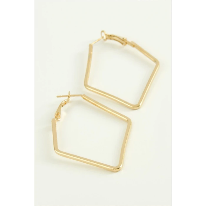 ieg™ Dörtgen Halka Küpe 6 cm