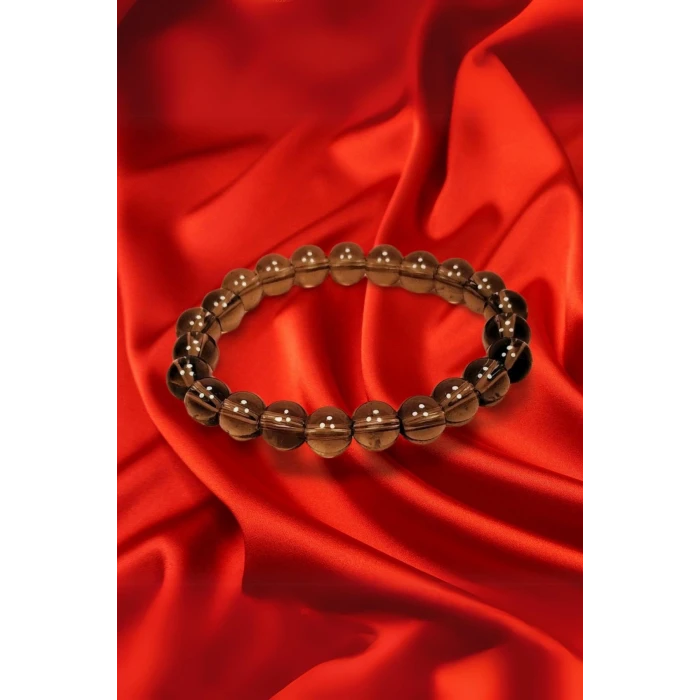 ieg™ Dumanlı Kuvars Doğal Taş Bileklik Kutulu