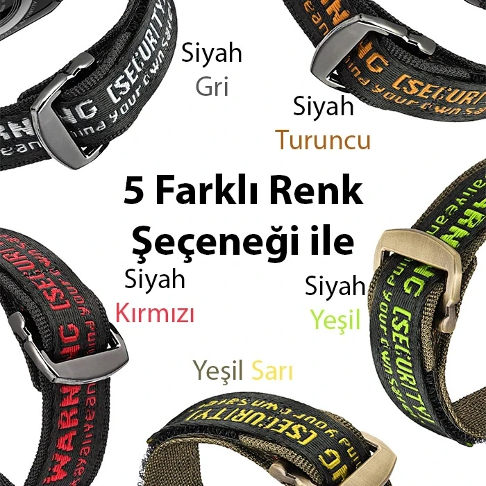 ieg™ Dux Ducis Apple Watch 42/44/45mm İçin Kayış Kordon Lylon Loop