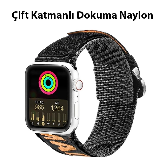 ieg™ Dux Ducis Apple Watch 42/44/45mm İçin Kayış Kordon Lylon Loop