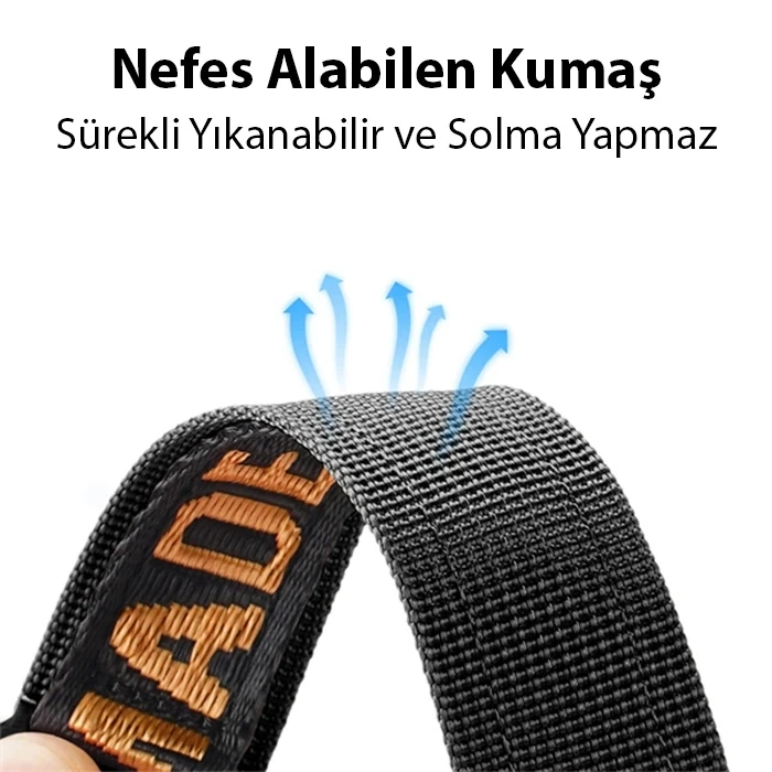 ieg™ Dux Ducis Apple Watch 42/44/45mm İçin Kayış Kordon Lylon Loop