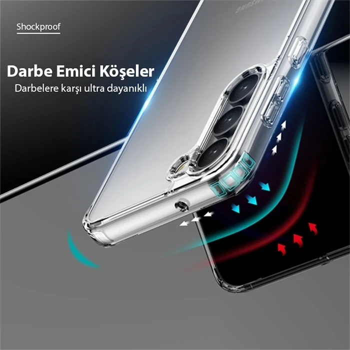 ieg™ Dux Ducis Sm Galaxy S23 Plus Clin Series Shockproof Şeffaf Silikon Kılıf