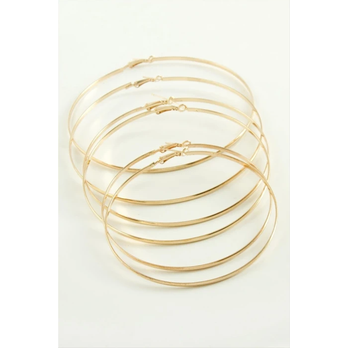 ieg™ Düz Metal Halka Küpe 6 Adet