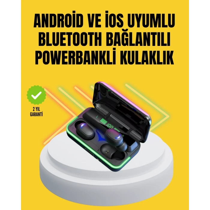 ieg™ E10 Powerbanklı Bluetooth Kulaklık Oyun Modu ve Şık Tasarım