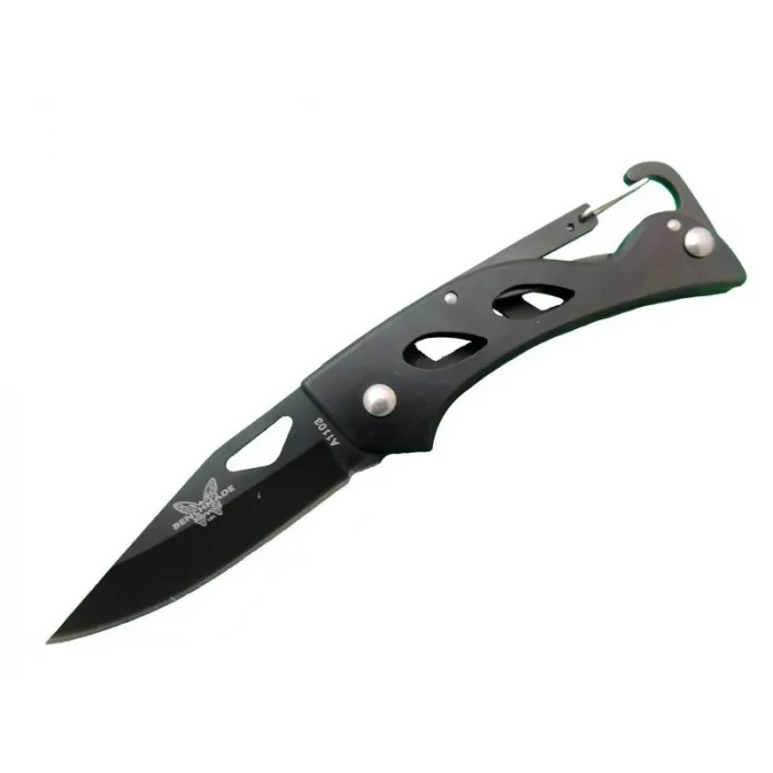 ieg™ Eco Lounge Benchmade A1103B Siyah Kamp Çakı 15 cm - Kancalı Metal Saplı