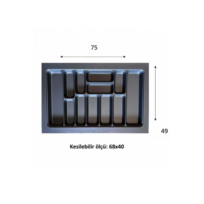 ieg™ Eco Lüx Modül Kaşıklık Antrasit 76x49 Cm -ACERO-20357