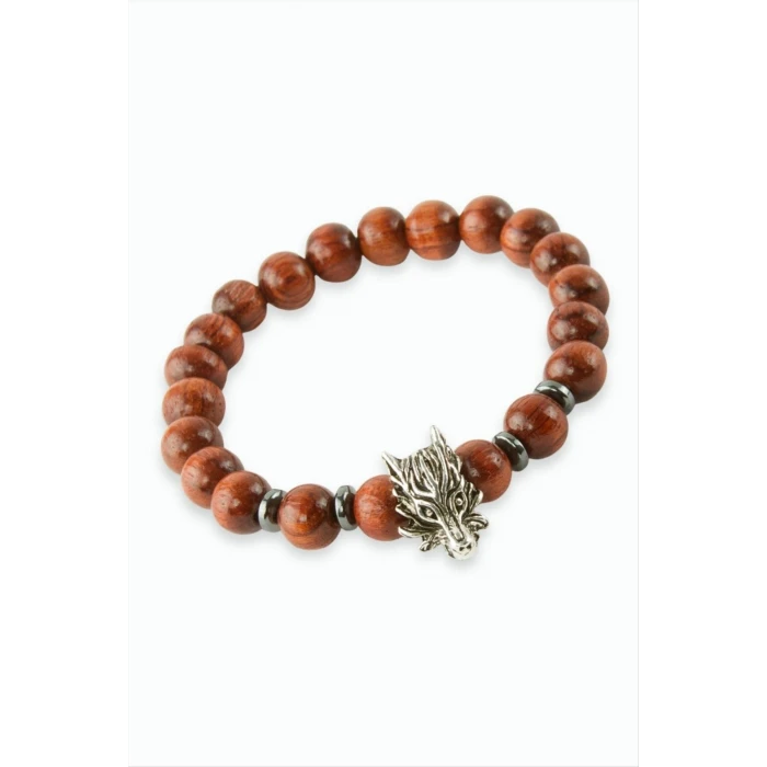 ieg™ Ejderha Hematit Bambu Ahşap Bileklik 8 mm