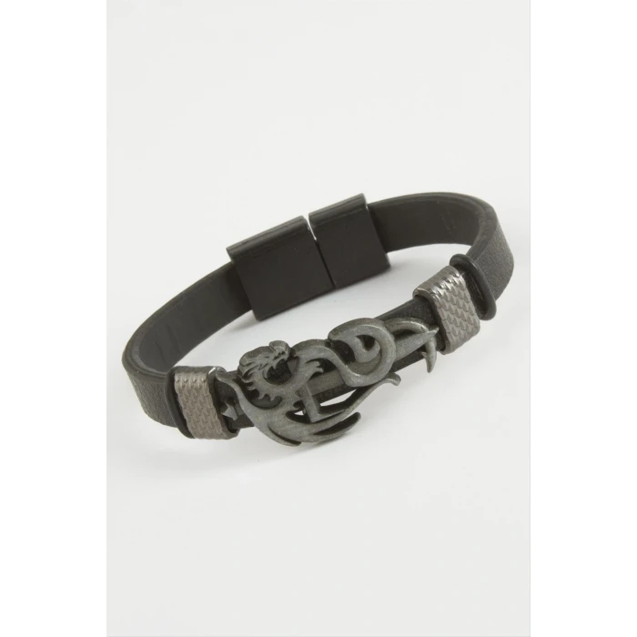 ieg™ Ejderha Kaliteli Mıknatıslı Suni Deri Bileklik