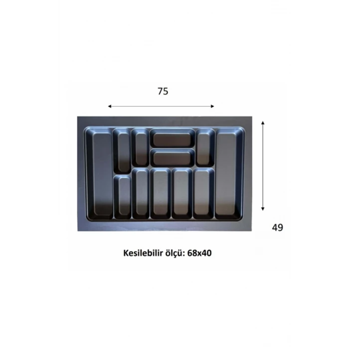 İEG Eko Modüler Kaşıklık 76x49 Cm Antrasit -70096