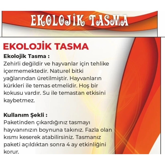 ieg™ Ekolojik Tasma - Pire Tasması - 45 Cm