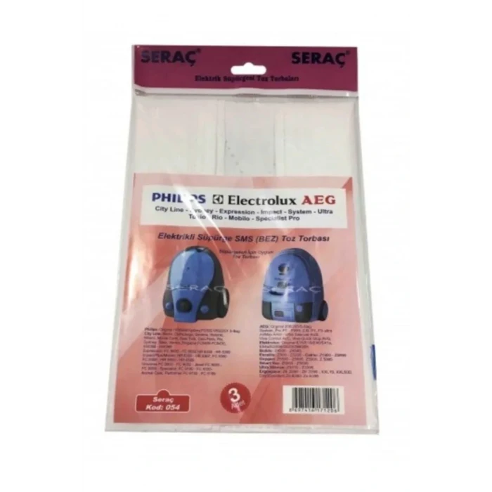 İEG® Elektrik Süpürgesi Toz Torbası 3 Lü Philips Sydney Electrolux Aeg