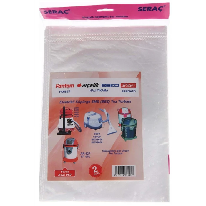 ieg™ Elektrikli Süpürge Toz Torbası Fantom 3lü -68789