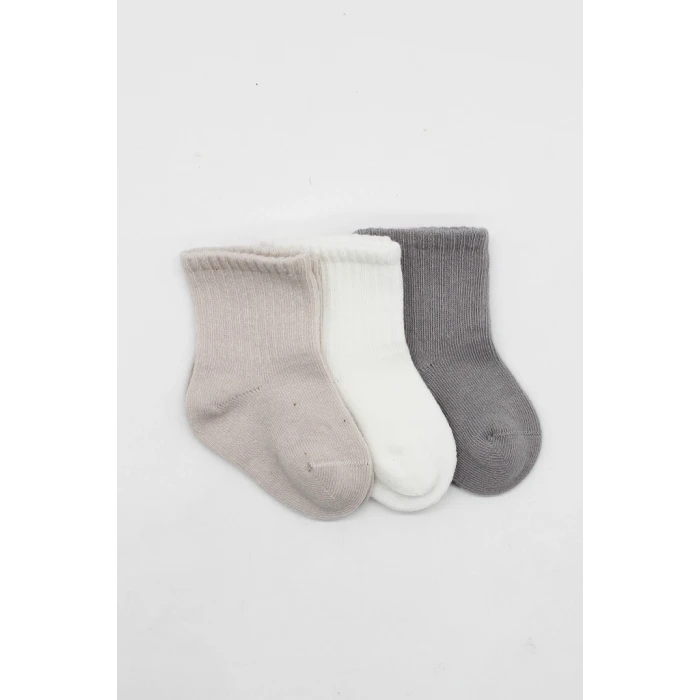 ieg™ Elephant Boy 3lü Penye Soket Çorap 10135 Gri