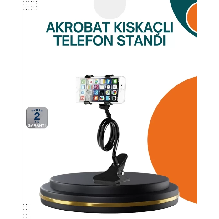 ieg™ Eller Serbest Kullanım Sağlayan Masaüstü Telefon Tutucu