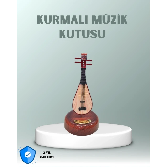 ieg™ Enstrüman Figürlü Melodi Çalan Dekoratif Müzik Kutusu