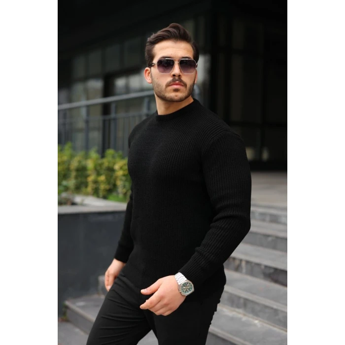 ieg™ Erkek Bisiklet Yaka Örme Kazak