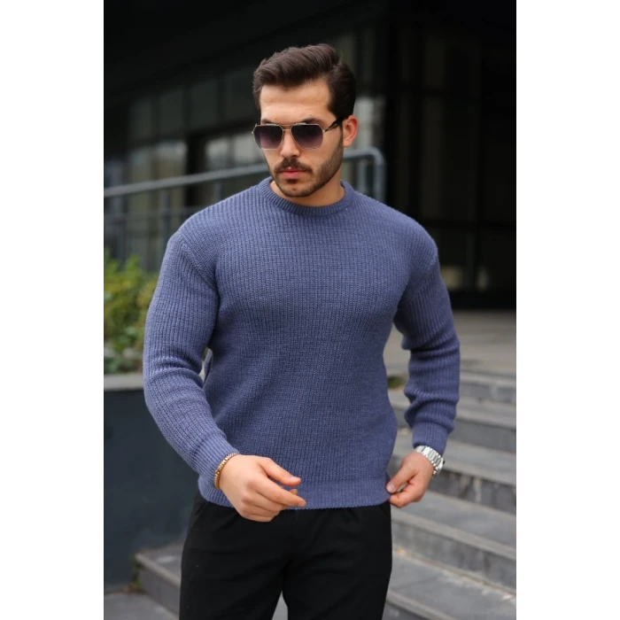 ieg™ Erkek Bisiklet Yaka Örme Kazak