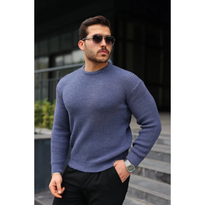 ieg™ Erkek Bisiklet Yaka Örme Kazak