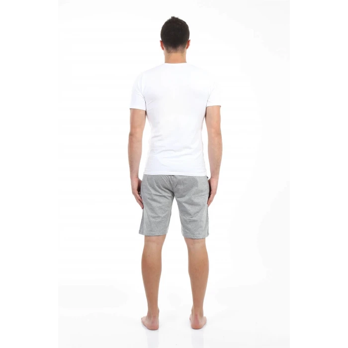 ieg ™ Erkek Cepli Pamuk Şort Gri