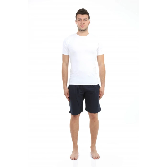 ieg ™ Erkek Cepli Pamuk Şort Lacivert