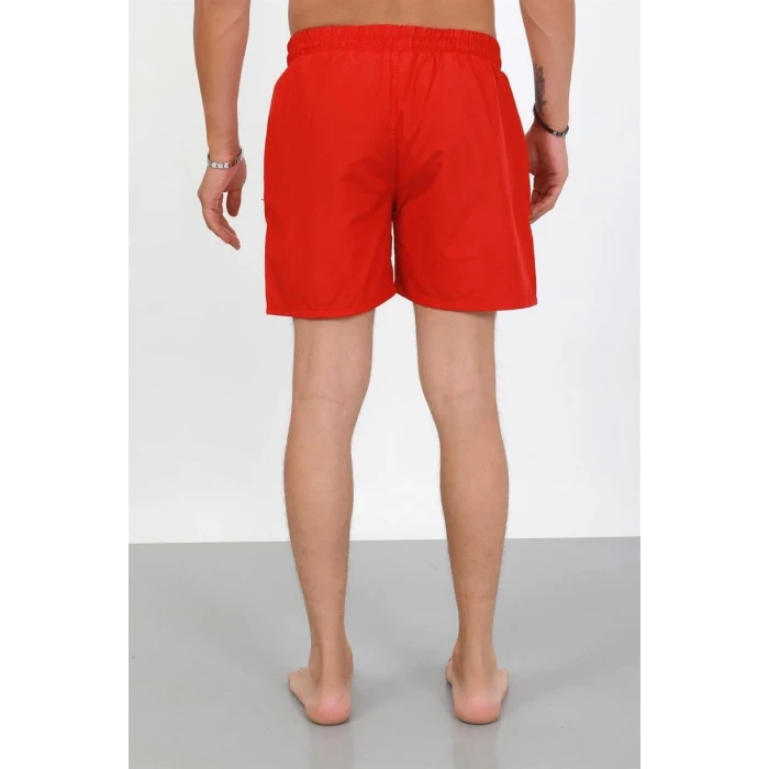 ieg ™ Erkek Fermuarlı Cepli Deniz Şortu Kırmızı