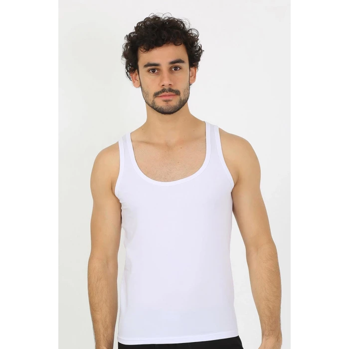 ieg ™ Erkek Penye Beyaz Atlet