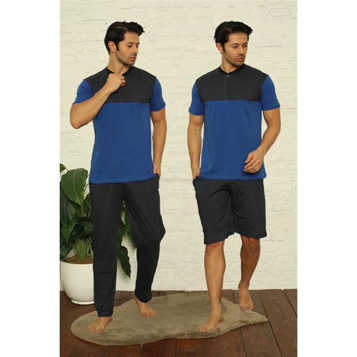 ieg ™ Erkek Saks 3lü Pijama Takım