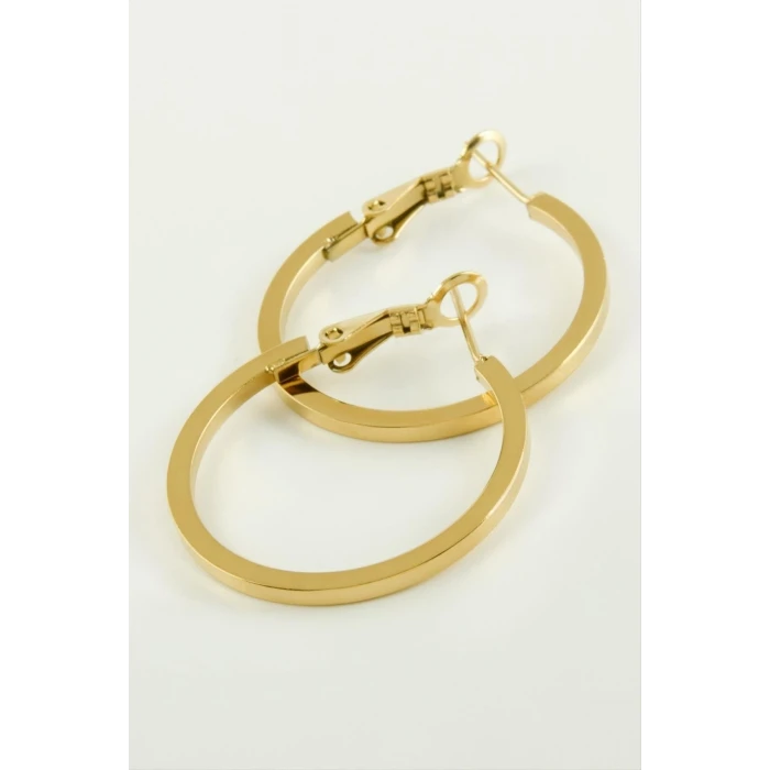 ieg™ Ezme Halka Lüks Çelik Küpe 2,5 cm