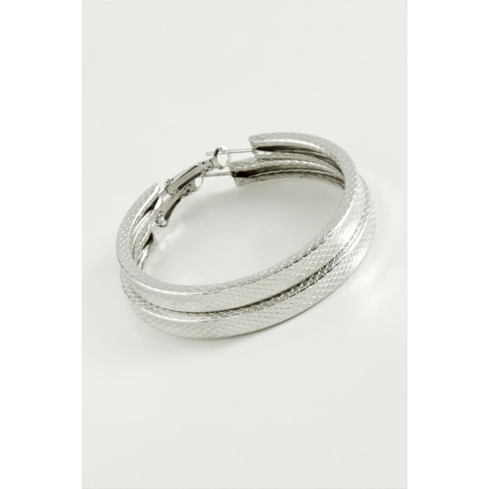 ieg™ Ezme Kare Halka Küpe 5,5 cm