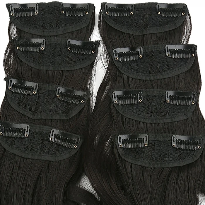 ieg™ Fiber Sentetik Dalgalı 8 Parça Çıt Çıt - Kahverengi