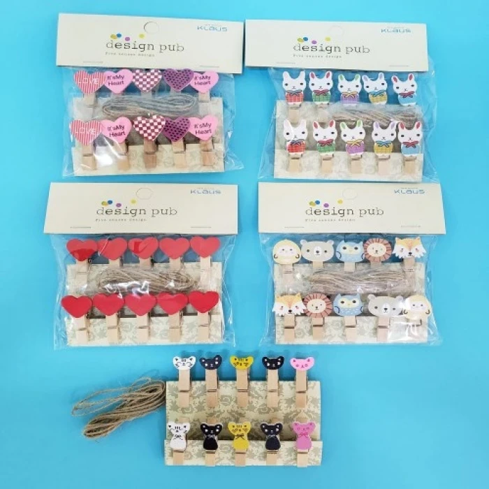 ieg™ Figürlü İpli Notluk Mandal