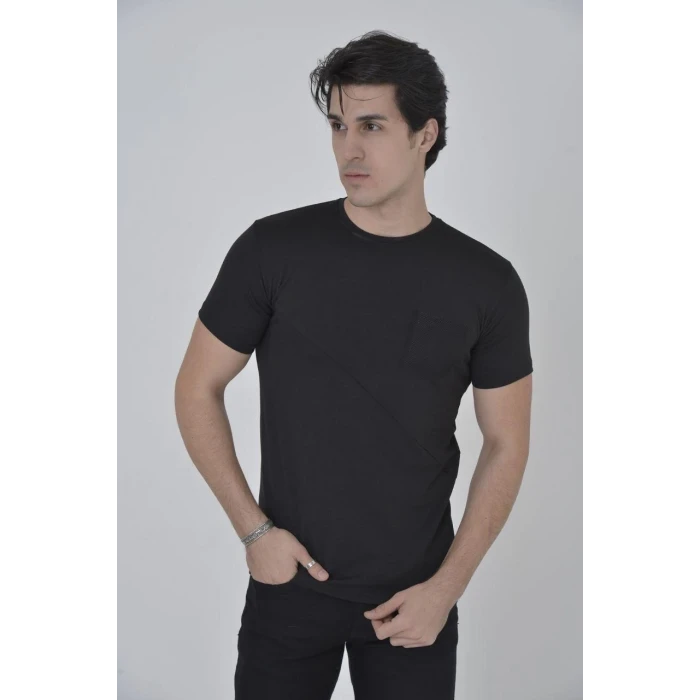 ieg™      File Cepli Slim fit T-shirt - Siyah -