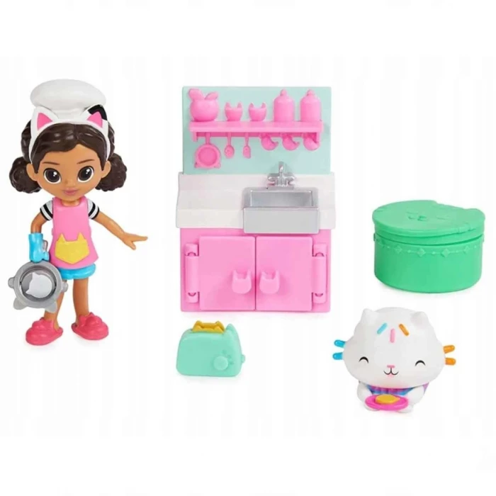 ieg™ Gabbys Poppenhuis Figürlü Mutfak Seti 6066483