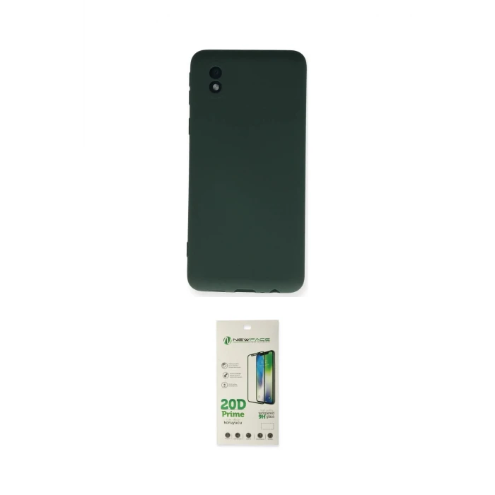 ieg™ Galaxy A01 Core Kılıf Ahenk Serisi - Siyah 20D Premium Cam Ekran Koruyucu
