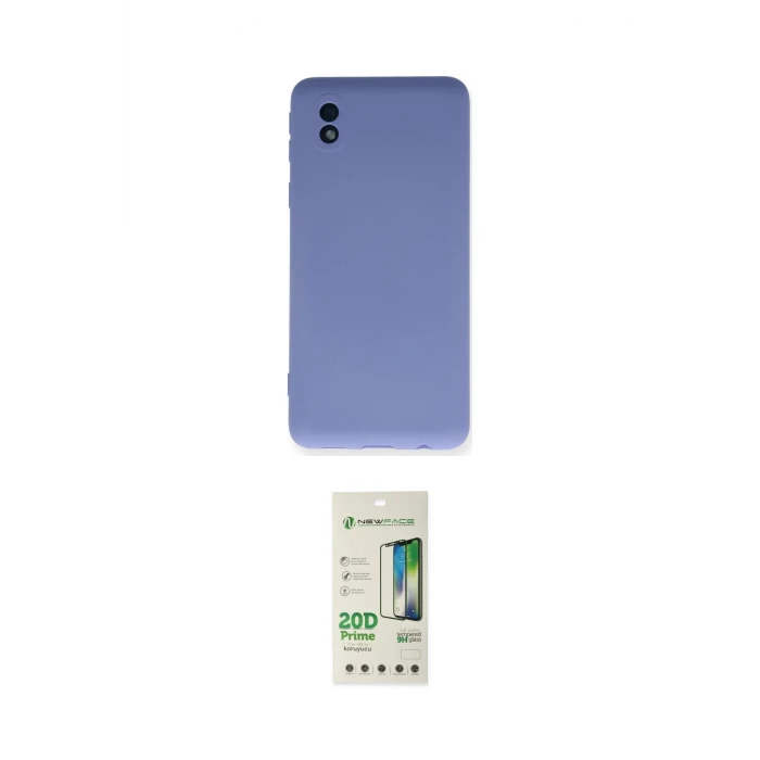 ieg™ Galaxy A01 Core Kılıf Ahenk Serisi - Siyah 20D Premium Cam Ekran Koruyucu