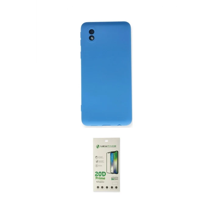 ieg™ Galaxy A01 Core Kılıf Ahenk Serisi - Siyah 20D Premium Cam Ekran Koruyucu