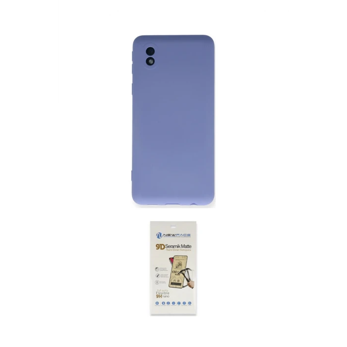 ieg™ Galaxy A01 Core Kılıf Ahenk Serisi - Siyah Mat Seramik Nano Ekran Koruyucu