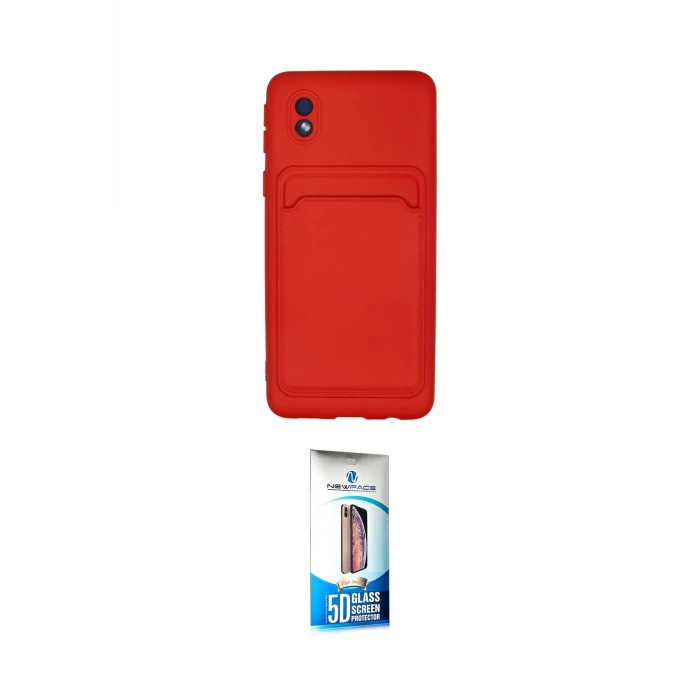 ieg™ Galaxy A01 Core Kılıf Vadi Çizgi Prime - Siyah 5D Eko Cam Ekran Koruyucu