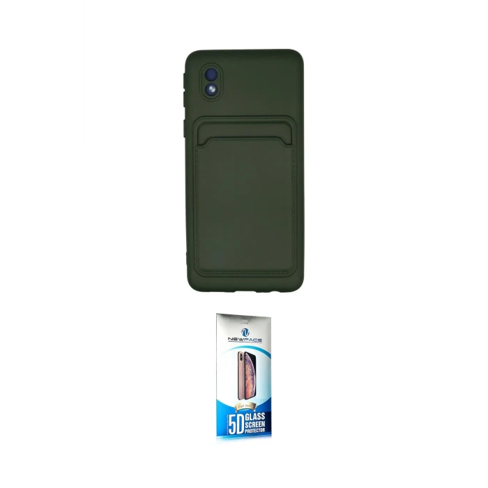 ieg™ Galaxy A01 Core Kılıf Vadi Çizgi Prime - Siyah 5D Eko Cam Ekran Koruyucu