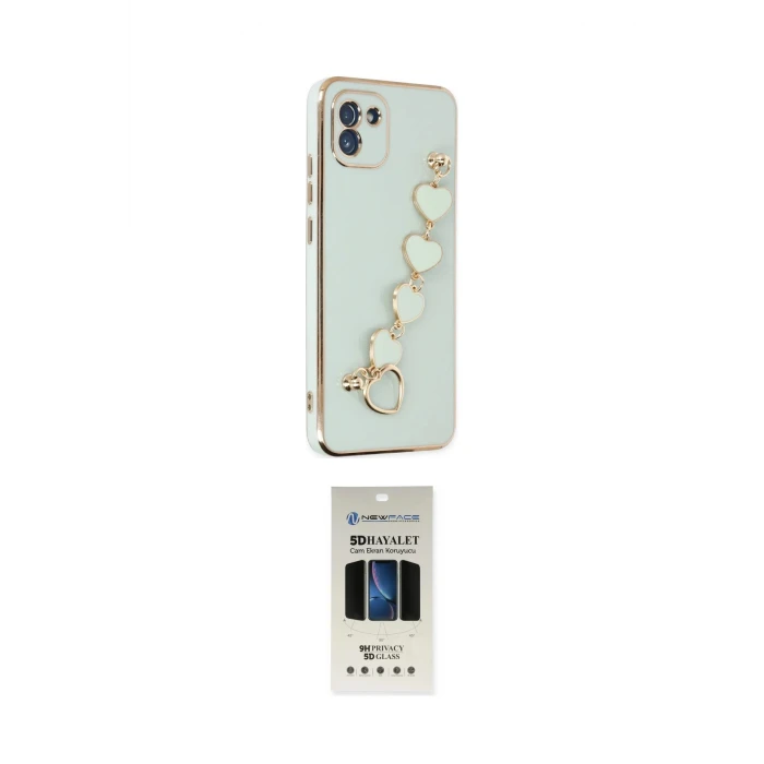 ieg™ Galaxy A03 Kılıf Nova Işık Prime - Siyah 5D Hayalet Cam Ekran Koruyucu