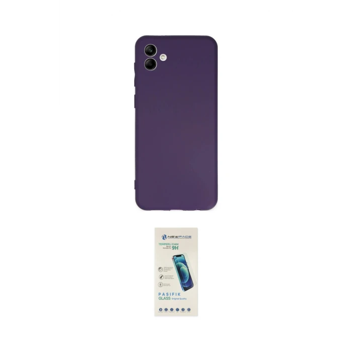 ieg™ Galaxy A04 Kılıf Kozmos Yansıma Özel Seri - Şeffaf Pasifik Cam Ekran Koruyucu