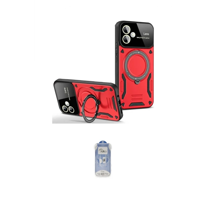 ieg™ Galaxy A05 Kılıf Kıvılcım Modern Serisi - Siyah Joko Magic 5D Cam